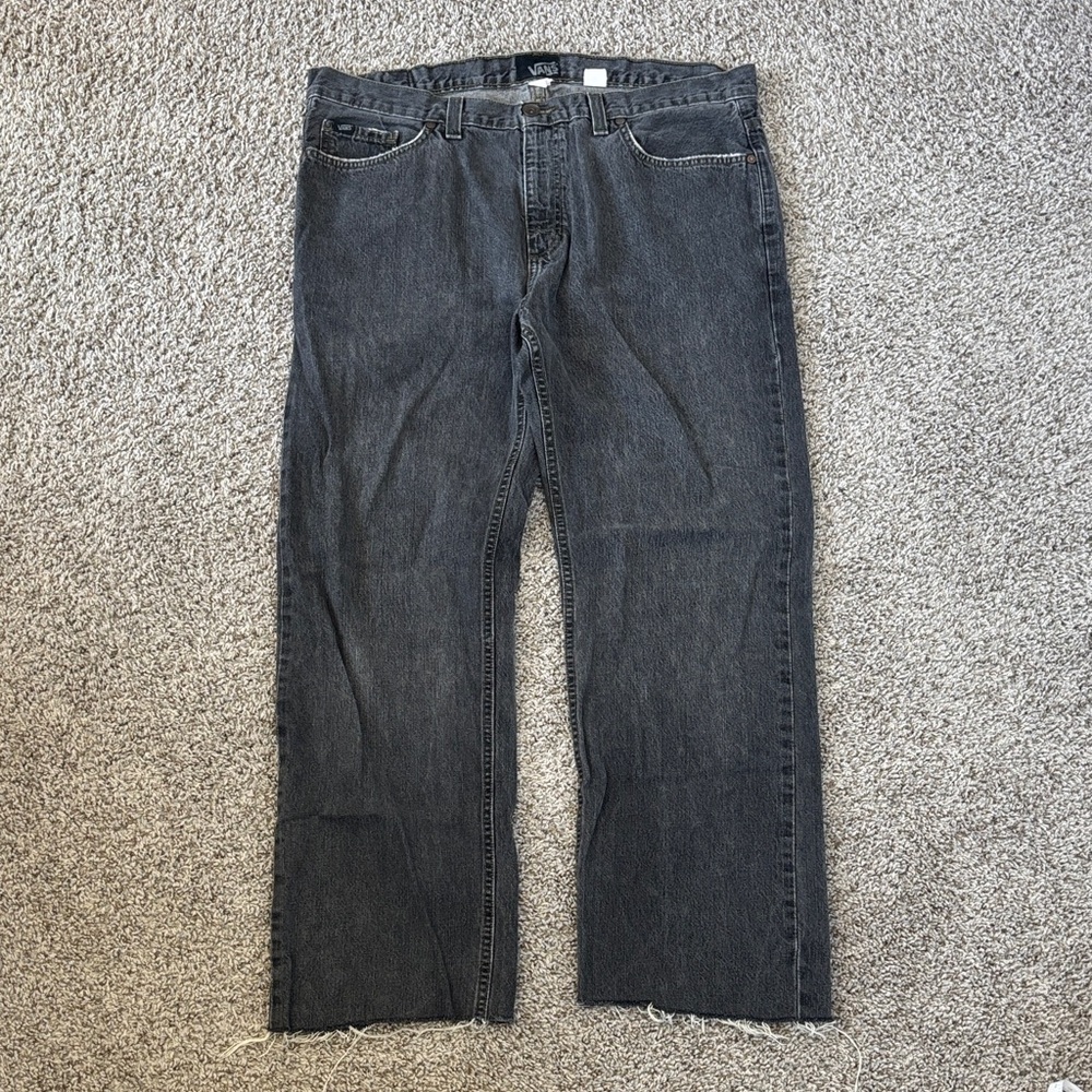 Vans Men's Dark Gray Relaxed Jeans